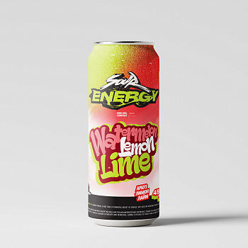 Напиток INDO Sour Energy "Watermelon Lemon Lime" 0.45л