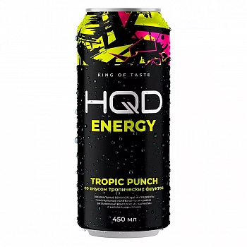 Напиток HQD Energy "Tropic punch" 0.45л